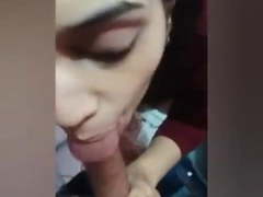 Sexy Indian girl blowjob and cum on face